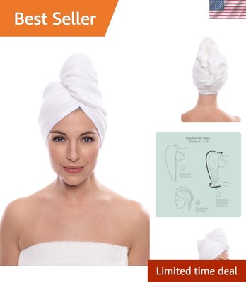 Lightweight Bamboo Viscose Hair Wrap with Elastic Loop - Fast Drying Solution