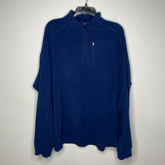 L. L. Bean men s fitness fleece quarter zip pullover size XXL tall