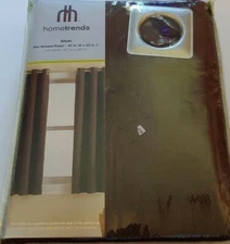 NEW Hometrends Alium One Grommet Window Panel, 42 in W x 63 in L