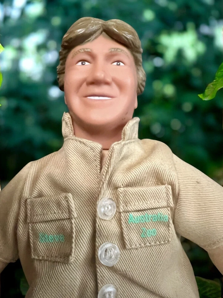 Talking 9" Steve Irwin 2007 Wild Republic CAZADOR DE COCODRILOS, necesita baterías Foto 2 de 3