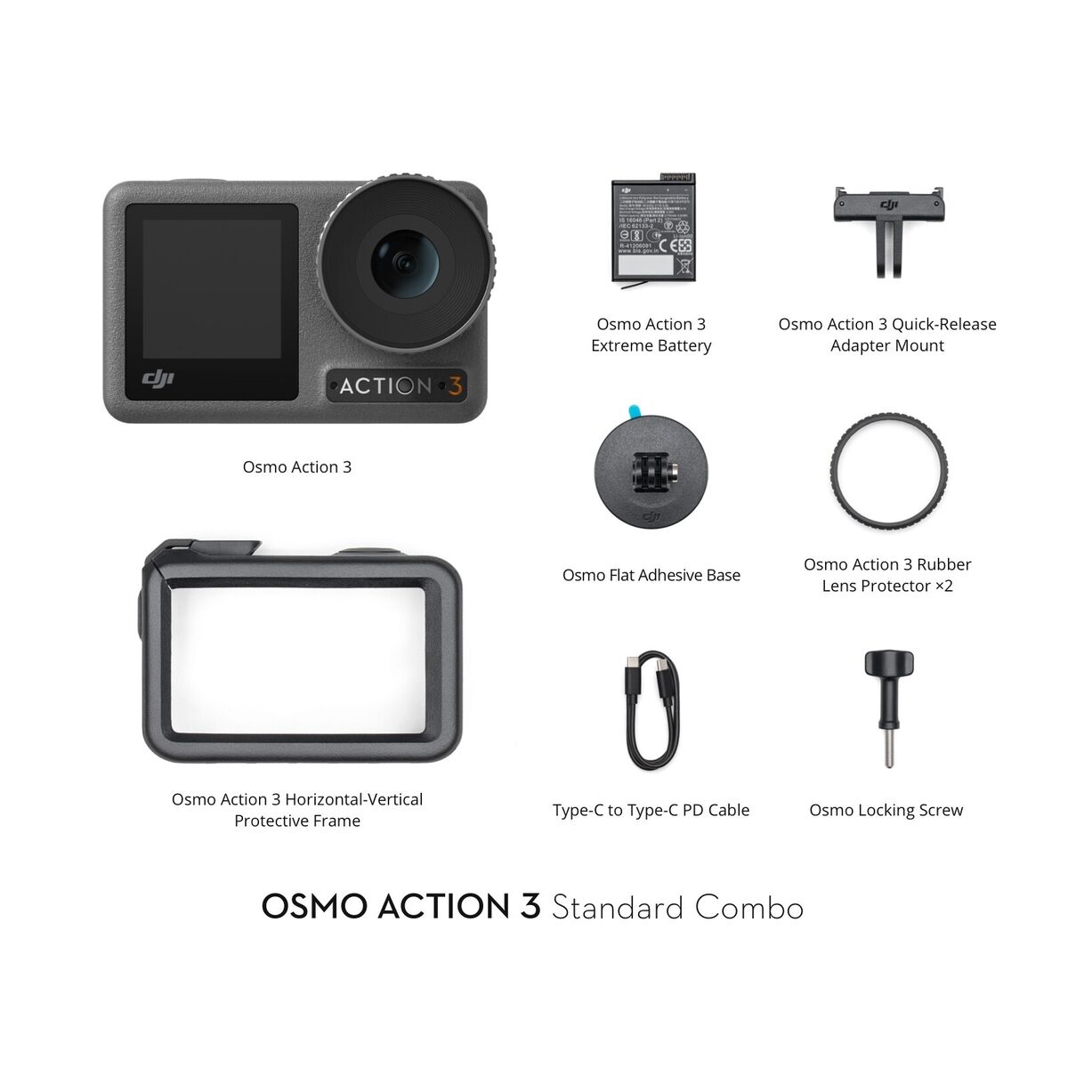 Osmo Action 3 Standard Combo Action Camera 4K Waterproof for vlogs Youtube | eBay