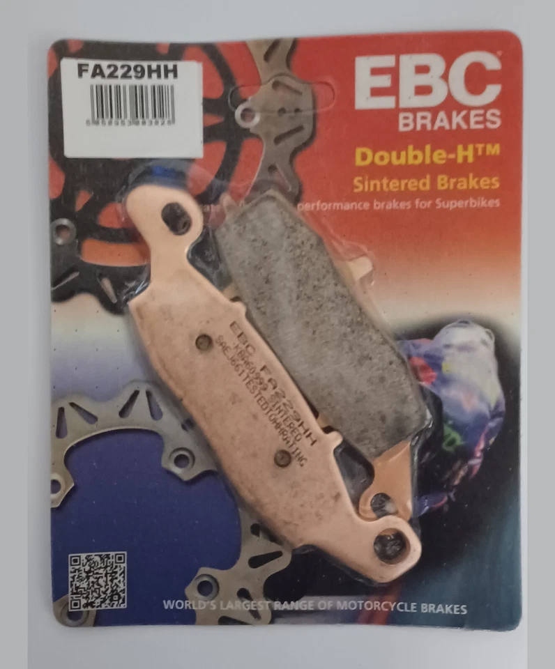 Pastillas de freno de disco delanteras y traseras sinterizadas EBC para KAWASAKI ER6F / ER6N Foto 3 de 4