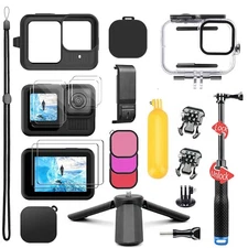 Silicone Case Cover Handheld Monopod Tripod Accessories Kit for Gopro hero HD 13