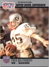 1990 Pro Set Super Bowl XXV Silver Anniversary -    #45 Fred Biletnikoff