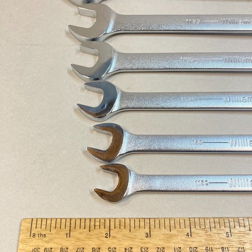 Williams Set di chiavi combinate 6 pezzi 12 punti SAE finitura satinata USA NUOVE! - Foto 3 di 12