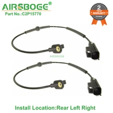 2X Rear Left Right ABS Wheel Speed Sensor For Jaguar XJ XF XK XKR C2P15770