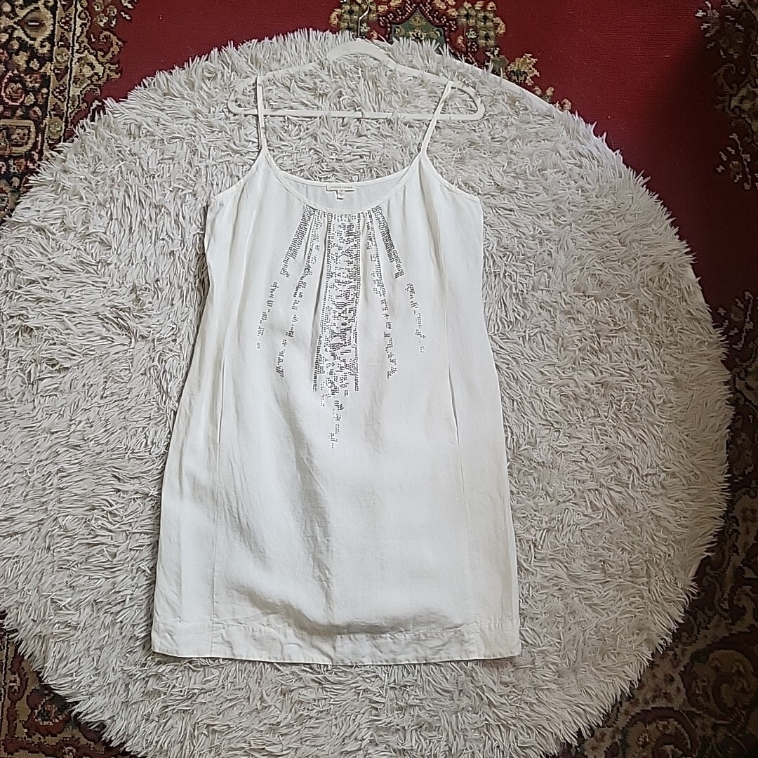 Eileen Fisher 100% Organic Linen White Summer Dress w/ Boho Sequin Bead Details | eBay Eileen Fisher 100% Organic Linen White Summer Dress w/ Boho Sequin Bead Details | eBay