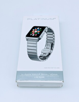 Platinum Link Band For Apple Watch 40mm Series Stainless Steel