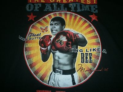 Muhammad Ali Float Like A Butterfly Sting Like A Bee The Greatest S S Size 2x Ebay