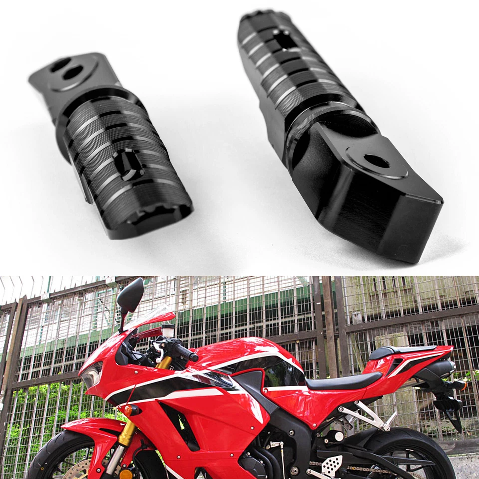 Rear Footrests Foot Peg for HONDA CBR600RR CBR250RR CBR1000RR CB1100 CBR900 BLK Foto 3 de 4