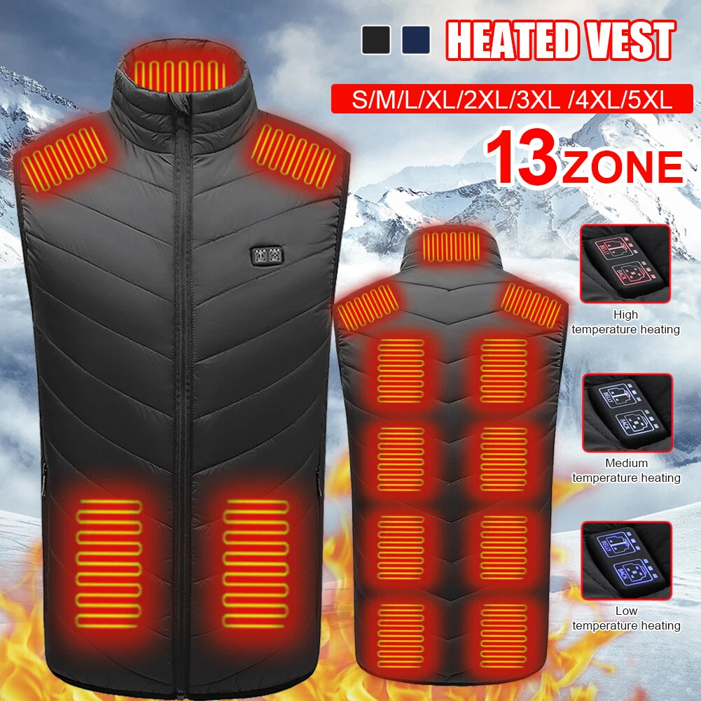 Sports Heated Vest Winter Electric Heating Coat Sleeveless Jacket Body Warmer
Opens in a new window