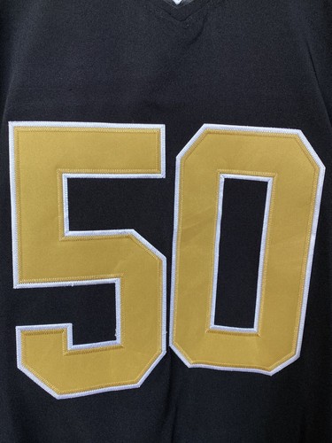 New Orleans Saints #50 Olin Kreutz Nike On Field NFL Men's Jersey Black Size 60 - Picture 3 of 21