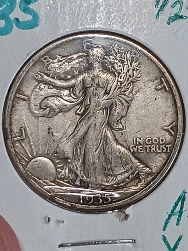1935 Walking Liberty Half Dollar (Abt. XF & Attractive)