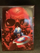 Marvel Comics Captain America Breaking Through The Red Skull Magnet 2.5" x 3"