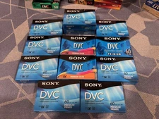 SONY mini DV 60 min digital video cassettes 12 ps