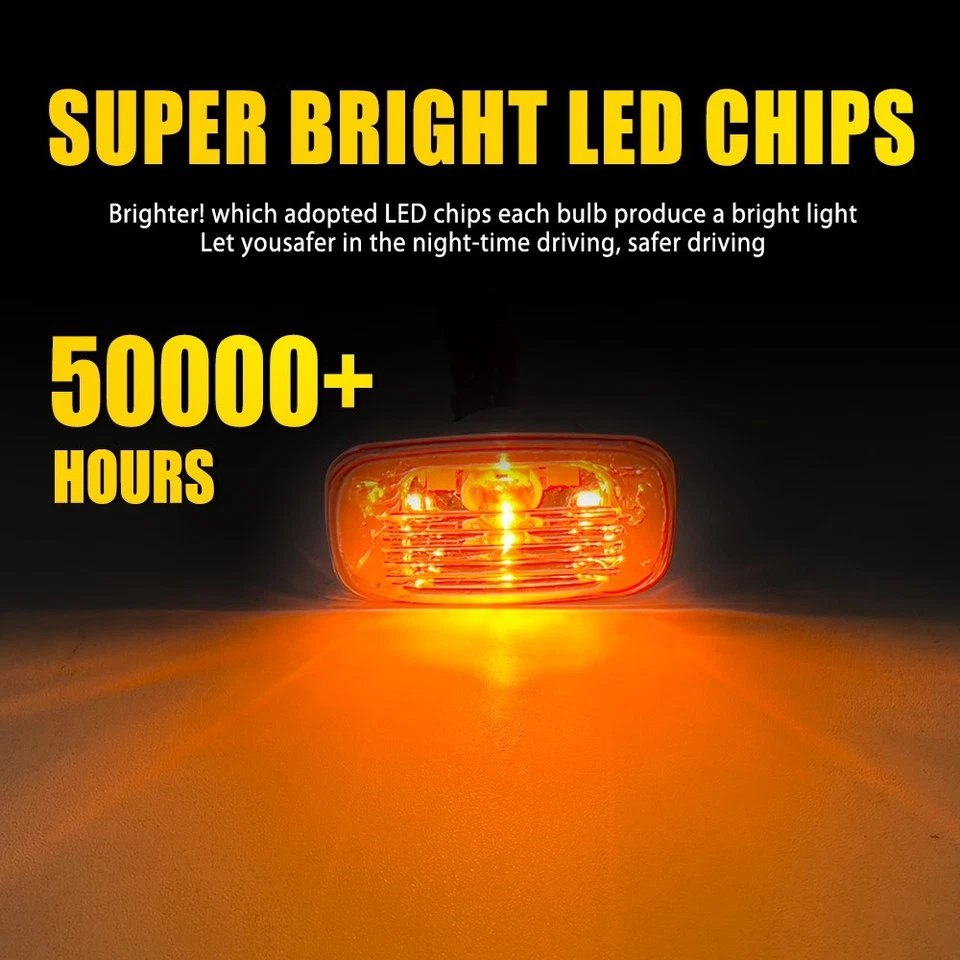 2 Pair Side Light Turn Signal Indicator for Nissan Patrol Y61/GU (2004-2016) - image 4 of 4