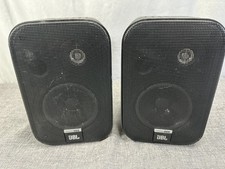 JBL Control ONE Speakers Pair - Two-Way Bookshelf Pair 4" Woofers TESTED WORKING