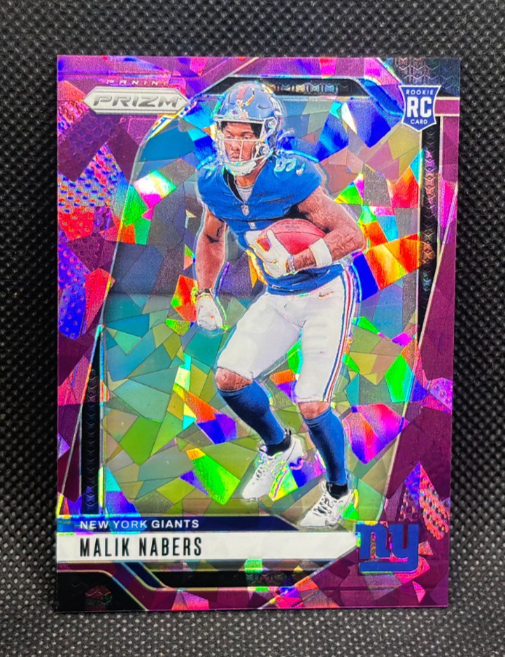 2024 Panini Prizm - Malik Nabers RC Purple Ice 044/225 - New York Giants #370