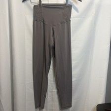 Aerie Offline Real Me 7/8 High-Rise Leggings Side Scrunch Grey Size Medium