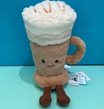 Jellycat Amuseables Latte Coffee Playmate 18cm Brand-new with Label and Dust Bag
