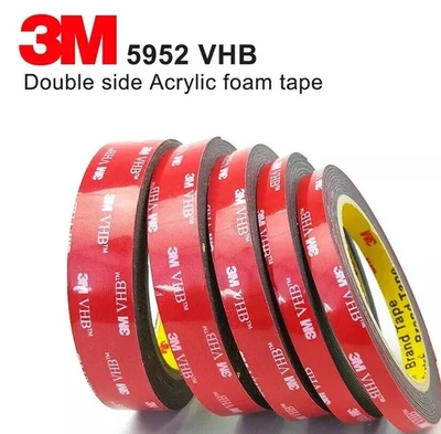 3M™ VHB 5952 Hochleistungsklebeband Auto Kfz Montagebandoppelseitig schwarz 3m - Bild 1 von 4