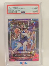 2021 Select Jonathan Kuminga Cosmic Prizm PSA 10