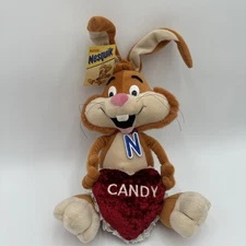 Nestle Quik Bunny Plush Toy Stuffed Animal 14" Nesquick  With Tags Posable Ears