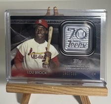 2021 Topps Series 2 Lou Brock T70p-lb 70th Anniversary Logo Patch Black 299