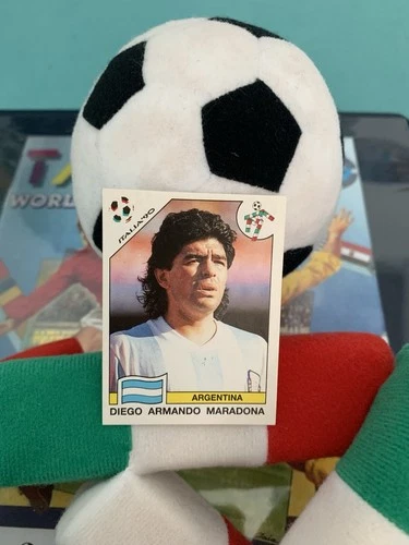FIGURINE CALCIATORI PANINI ITALIA 90 WC 1990 N 128 DIEGO MARADONA ARGENTINA