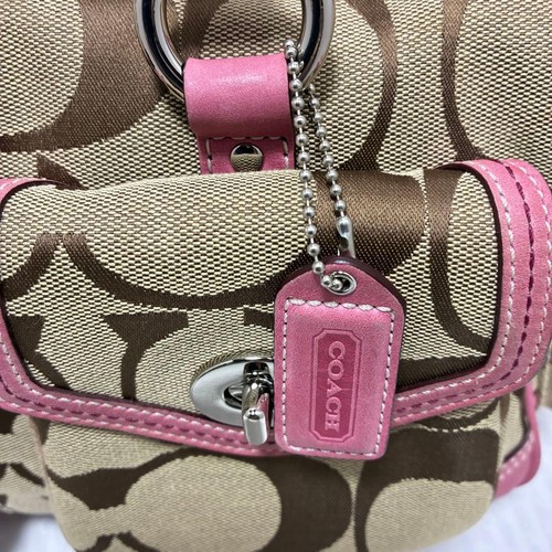 COACH Signature Mini Boston Bag Pink Vintage Y2K Satc… - Gem