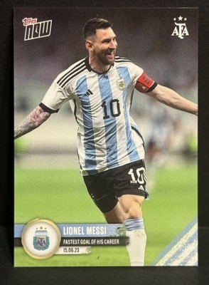 2023 Topps Now Argentina #1 Lionel Messi Fastest Goal Of His Career