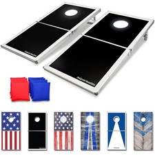 GoSports Classic Regulation Size Cornhole Set - Includes 8 Bean Bags Rules