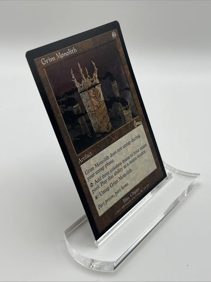 Grim Monolith Urza’s Legacy 1999 Near Mint Mtg Magic The Gathering Illus. Chippy - Image 2 of 4