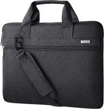 Black Laptop Bag Shoulder Messenger Carrying Case Sleeve Fits 13.313 Inch