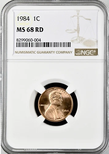 1984 LINCOLN CENT NGC MS68RD