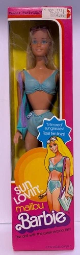 BARBIE 1978 SUN LOVIN' MALIBU SUPERSTAR ERA DOLL w/TAN LINES #1067 - NRFB