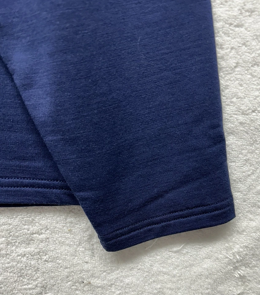 Camisa com capuz Peter Millar masculina tamanho XL azul manga longa excursionista mistura de lã - Imagem 3 de 4