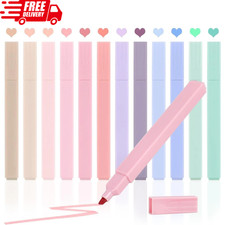 12Pcs Bible Highlighters, Bible Highlighters No Bleed, Pastel Highlighter Set