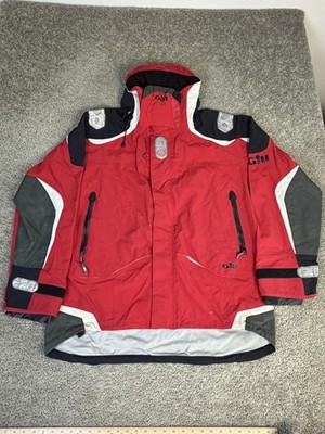 Gill Jacket Mens XL Ocean Racer Hooded Foul Weather Waterproof Reflective OC2J