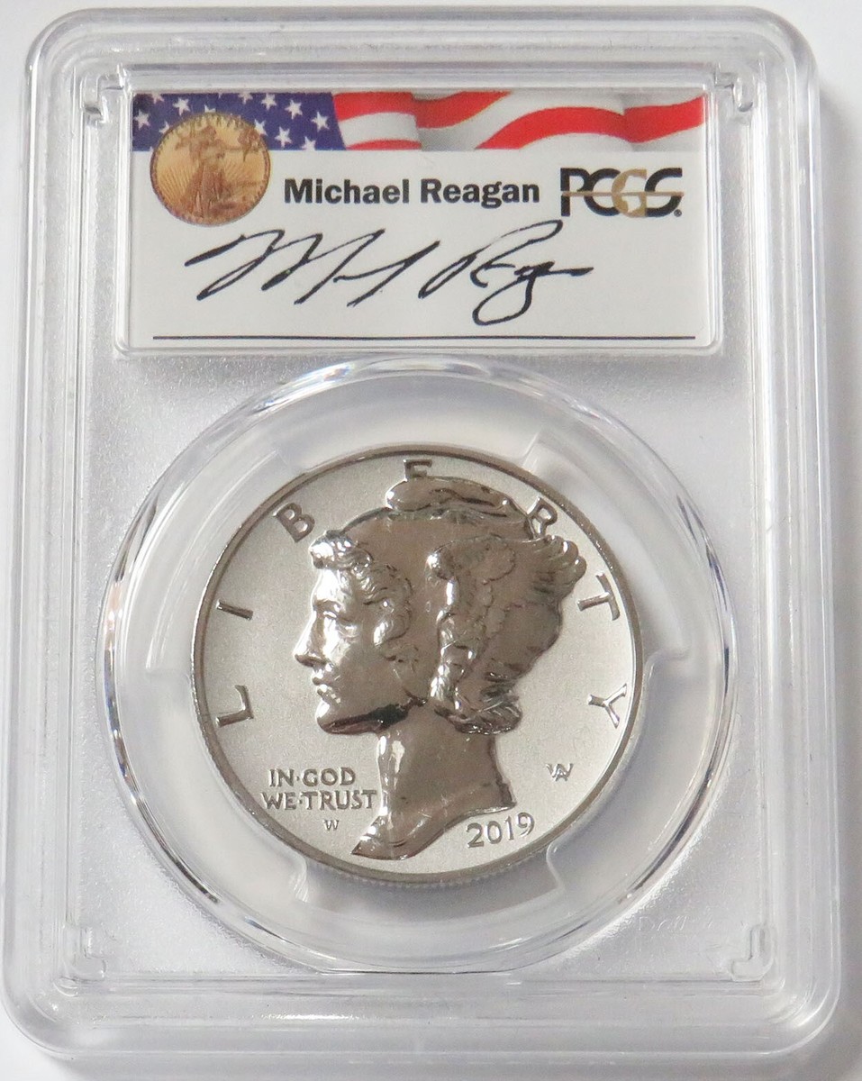 2019 W PALLADIUM 1oz REAGAN LEGACY SIGNED $25 AMERICAN EAGLE PCGS