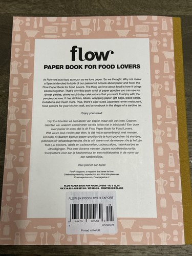 FLOW Magazine PAPER BOOK FOR FOOD LOVERS 150 Pages SPECIAL EDITION Goodies - Picture 2 of 2