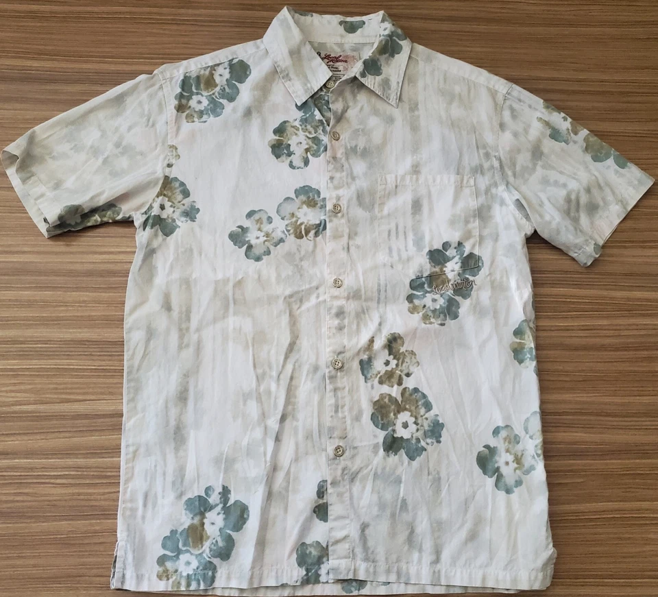 LOCAL MOTION Men's Small Tropical Hawaiian Y2K Club Beach Shirt Surf Hawaii S - Image 2 of 3
