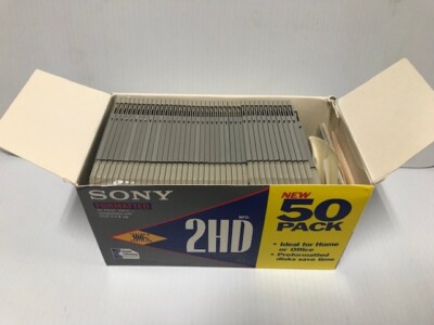 40 Sony MFD2HD 1.44MB XT Series 3.5'' Floppy Disc New in Open Box (FC74-4 T1262)