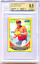 2013 Bowman Chrome Mini Nolan Fontana Gold Refractor Rc #86 (42/50) BGS 9.5