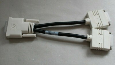 2x HP DMS-59 auf 2x DVI-I (24+5 pin) Y-Kabel Kabelpeitsche Splitter Cabel 338285