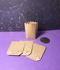 MINIATURE 1:12 scale 4 Shopping Bags Groceries L K