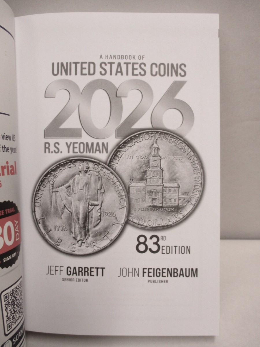 2026 Blue Book Handbook of United States Coins 83rd Ed. Softcover