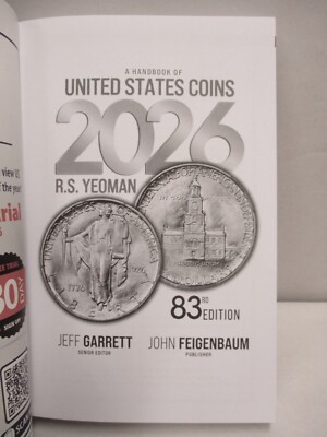 2026 Blue Book Handbook of United States Coins 83rd Ed. Softcover