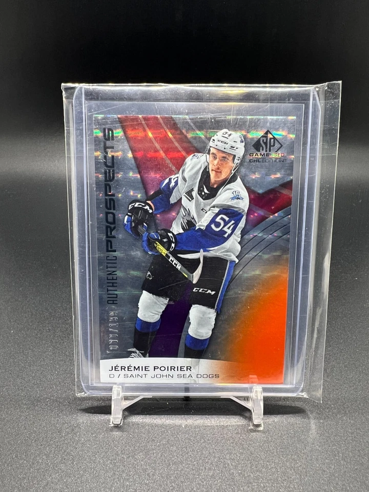 2019-20 SP Game Used CHL Autographs Uniform Number #57 Jeremie Poirier 1/1 &More - Image 2 of 4
