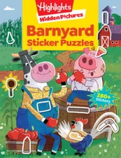 Highlights Sticker Hidden PicturesÂ® Barnyard Puzzles - Paperback - VERY GOOD
